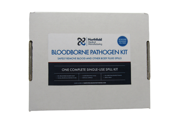 Bloodborne Pathogen Spill Kit with Cardboard Dustpan